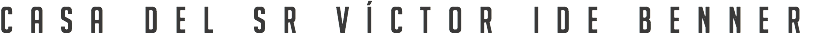 Casa del sr Víctor ide benner